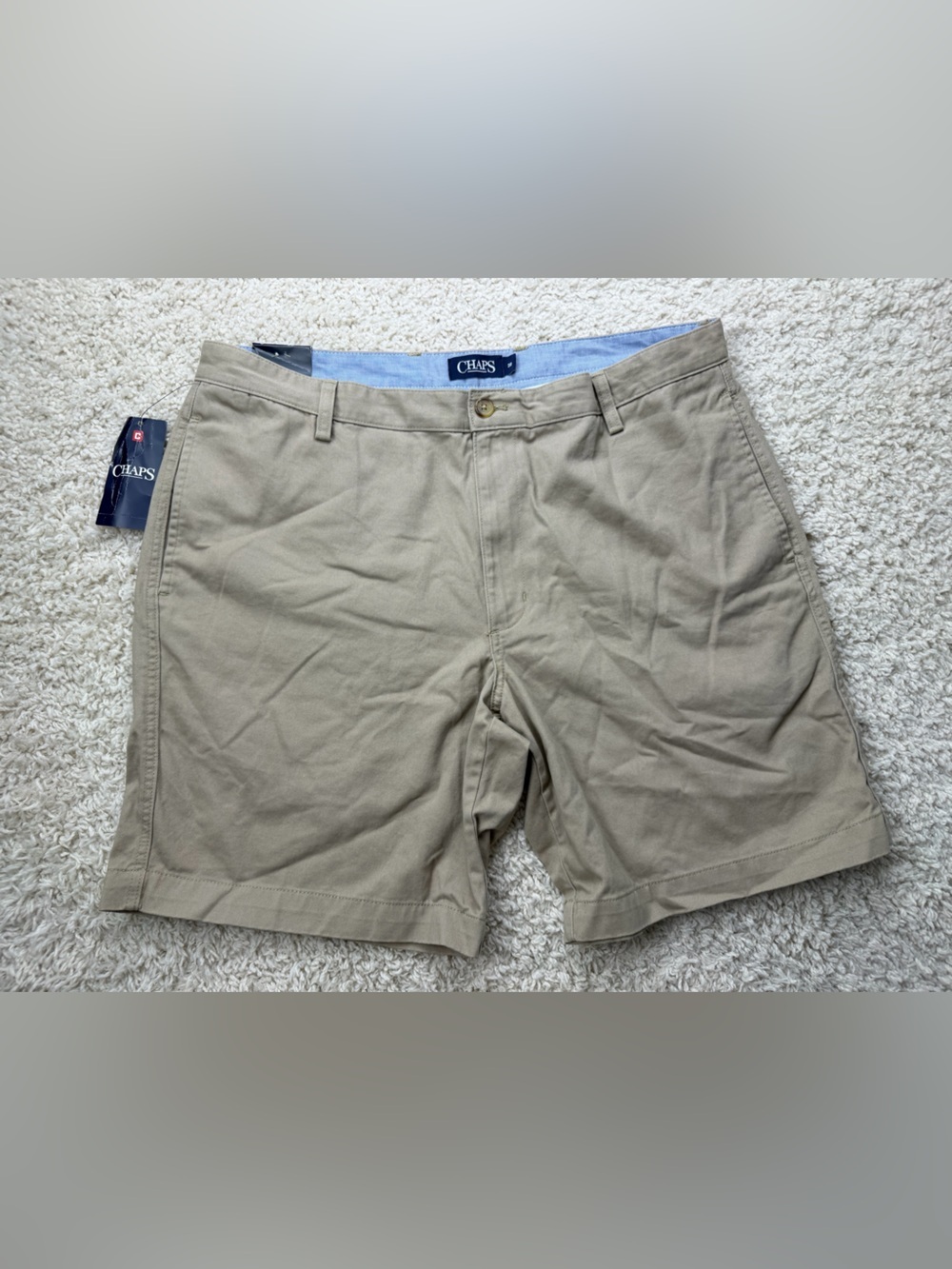 Chaps Men’s 38 Washed Twill Chino Shorts NWT